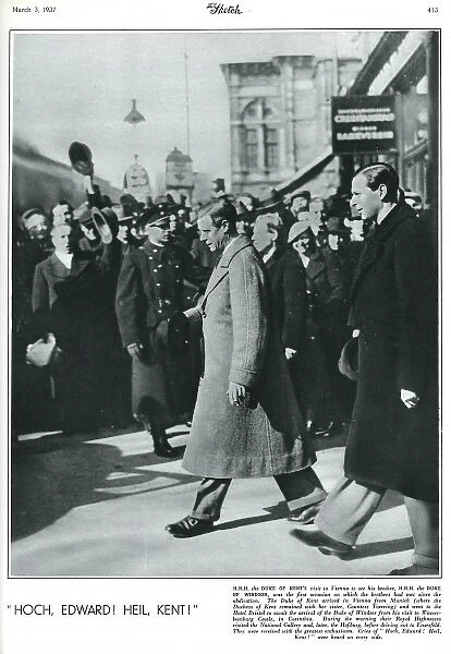 The Duke of Kent visits Duke of Windsor in Vienna