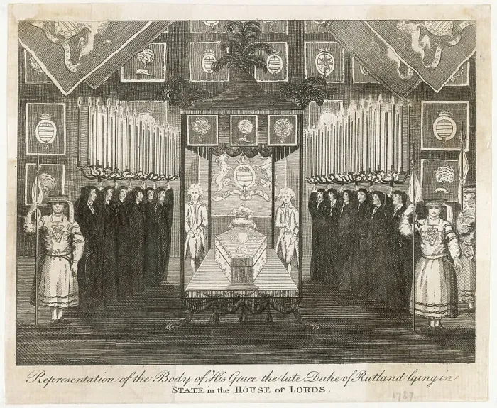 Framed Print : DUKE RUTLAND LIES STATE Framed Print : DUKE RUTLAND LIES STATE
