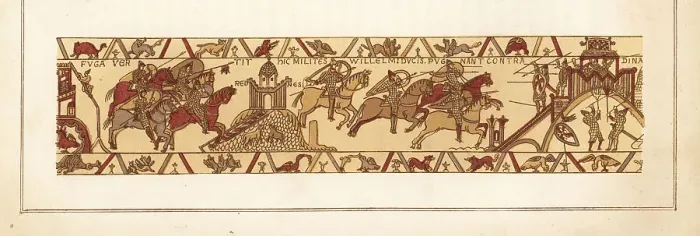 Framed Print : Duke William of Normandy and his army pursue Conan II, Duke of B Framed Print : Duke William of Normandy and his army pursue Conan II, Duke of B