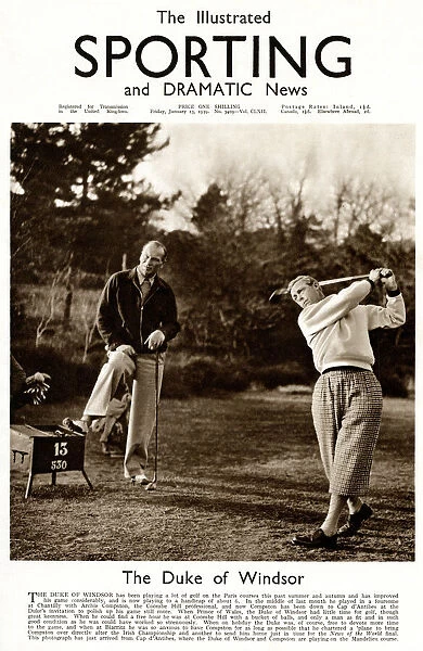 The Duke of Windsor playing golf at Cap D Antibes