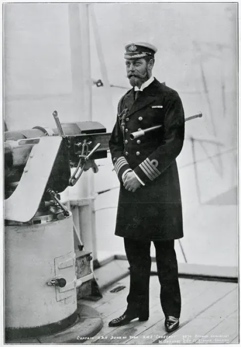 Framed Print : Duke of York on HMS Crescent 1898 Framed Print : Duke of York on HMS Crescent 1898