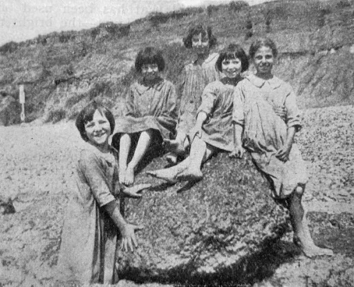 Framed Print : Dulwich Home Girls at Southbourne, Dorset Framed Print : Dulwich Home Girls at Southbourne, Dorset