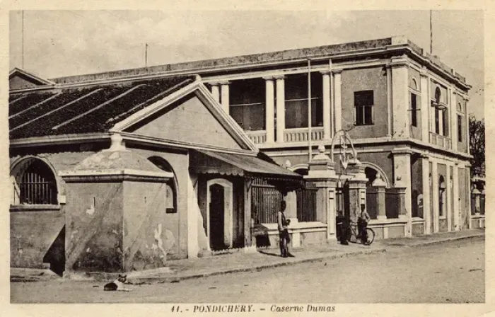 Framed Print : Dumas Barracks, Pondicherry, Puducherry, India Framed Print : Dumas Barracks, Pondicherry, Puducherry, India