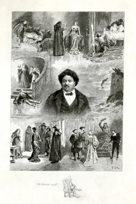 Framed Print : Dumas (Pere) Characters