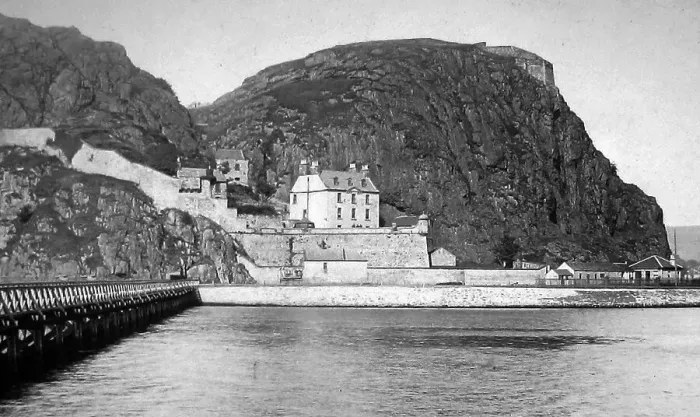 Framed Print : Dumbarton Rock and Castle - Victorian period Framed Print : Dumbarton Rock and Castle - Victorian period