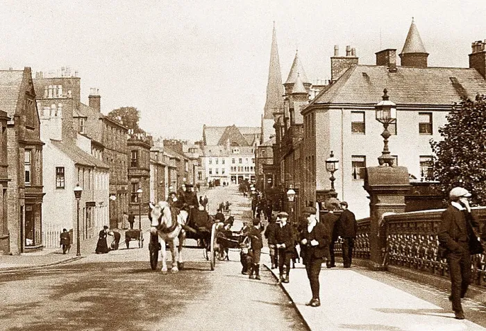 Framed Print : Dumfries Buccleugh Street early 1900s Framed Print : Dumfries Buccleugh Street early 1900s