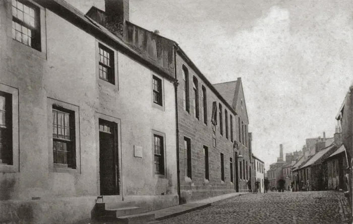Framed Print : Dumfries house where Burns died and Boys Industrial School Framed Print : Dumfries house where Burns died and Boys Industrial School