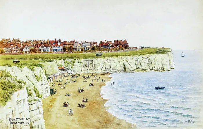 Framed Print : Dumpton Bay, Broadstairs, Kent Framed Print : Dumpton Bay, Broadstairs, Kent