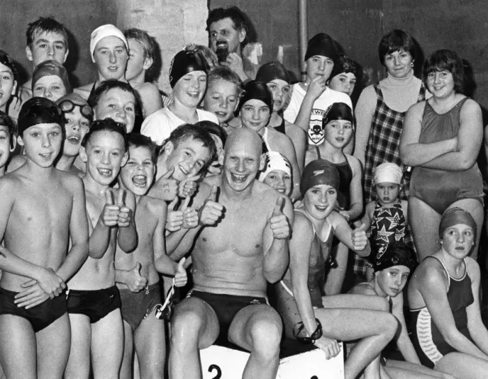 Framed Print : Duncan Goodhew, British Olympic swimmer Framed Print : Duncan Goodhew, British Olympic swimmer