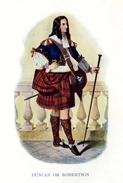Framed Print : Duncan of Robertson, Traditional Scottish Clan Costume Framed Print : Duncan of Robertson, Traditional Scottish Clan Costume