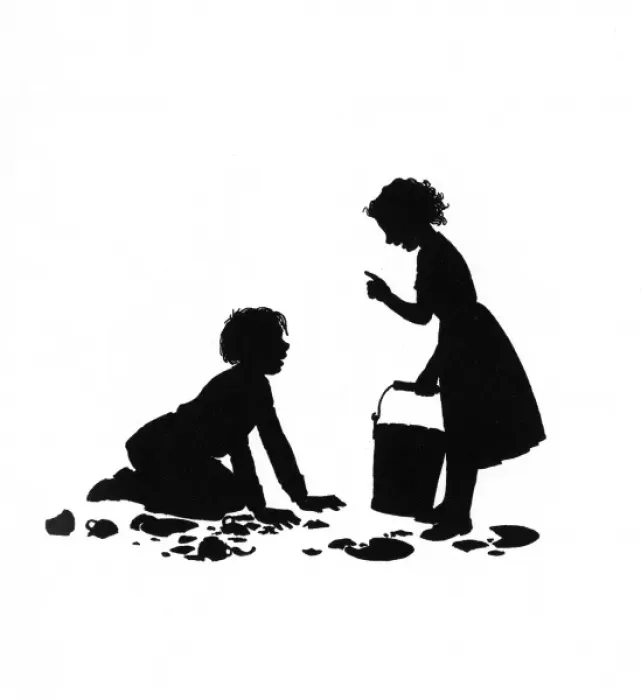 Framed Print : Dunderpate and his friend Susan with broken crockery Framed Print : Dunderpate and his friend Susan with broken crockery