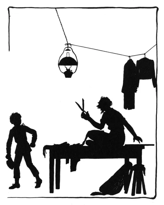 Framed Print : Dunderpate speaks to the tailor