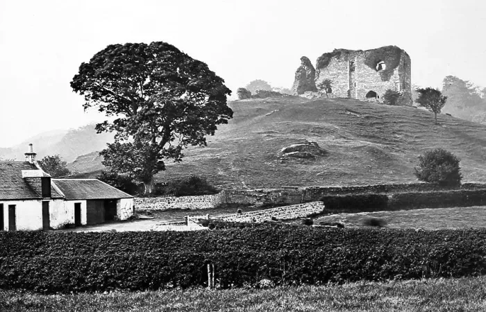 Framed Print : Dundonald Castle, Victorian period Framed Print : Dundonald Castle, Victorian period