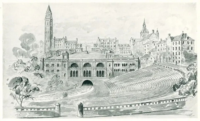Framed Print : Dunfermline Perspective Sketch Framed Print : Dunfermline Perspective Sketch