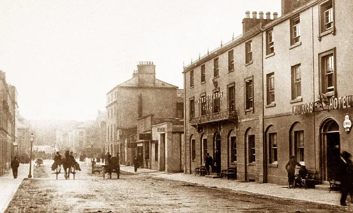 Framed Print : Dungarvan Bridge Street early 1900s Framed Print : Dungarvan Bridge Street early 1900s
