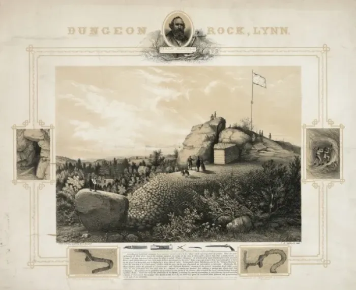 Framed Print : Dungeon Rock, Lynn Framed Print : Dungeon Rock, Lynn