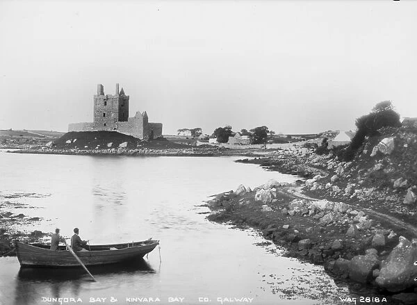 Dungora Castle and Kinvara Bay, Co. Galway