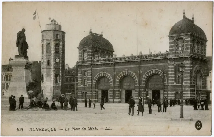 Framed Print : Dunkirk, France - La Place du Mink (Minck) Framed Print : Dunkirk, France - La Place du Mink (Minck)