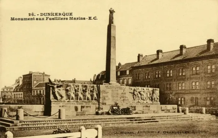 Framed Print : Dunkirk, France - Monument des Fusiliers Marins Framed Print : Dunkirk, France - Monument des Fusiliers Marins