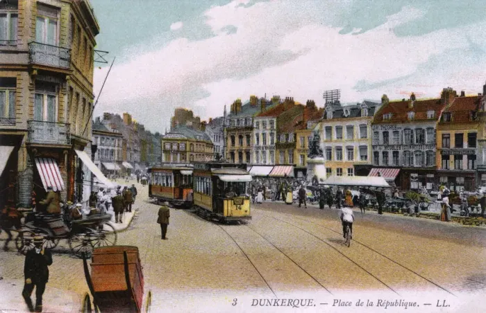Framed Print : Dunkirk, France - Place de la Republique Framed Print : Dunkirk, France - Place de la Republique