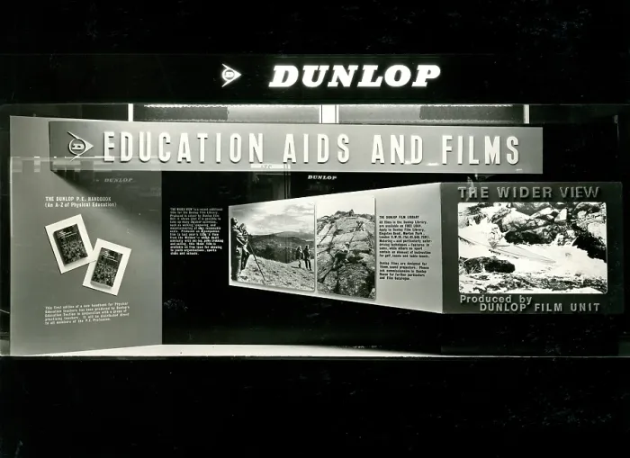 Framed Print : Dunlop Education Aids window display Framed Print : Dunlop Education Aids window display