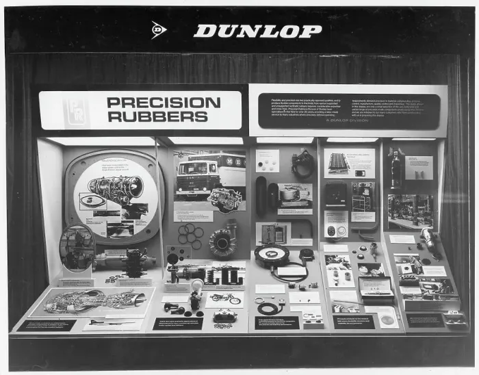 Framed Print : Dunlop Precision Rubbers window display Framed Print : Dunlop Precision Rubbers window display