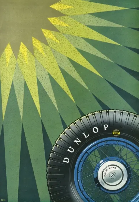 Framed Print : Dunlop Tyre Advert Framed Print : Dunlop Tyre Advert