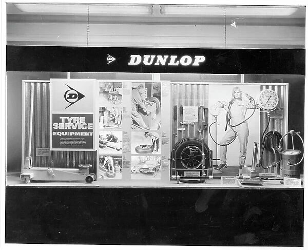 Dunlop Tyre Service Equipment window display