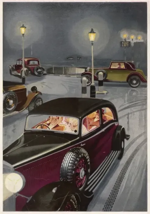 Framed Print : Dunlop Tyres 1931 Framed Print : Dunlop Tyres 1931