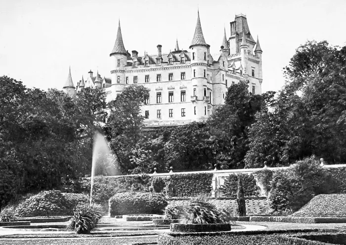 Framed Print : Dunrobin Castle Victorian period Framed Print : Dunrobin Castle Victorian period