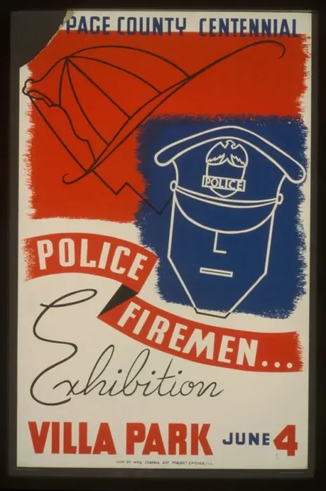 Framed Print : DuPage County centennial - Police, firemen... exhibition Framed Print : DuPage County centennial - Police, firemen... exhibition