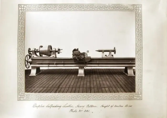 Framed Print : Duplex self-acting lathe Framed Print : Duplex self-acting lathe