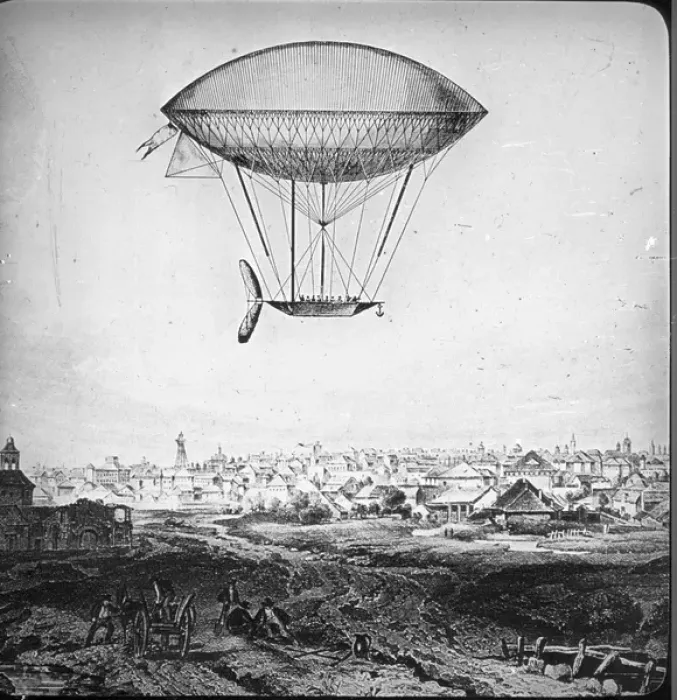 Framed Print : Dupoy de Lomes dirigible Framed Print : Dupoy de Lomes dirigible