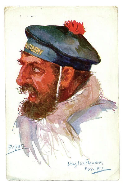 A Dupuis head and shoulders of a Flanders sailor
