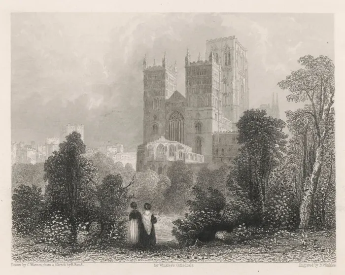 Framed Print : DURHAM CATHEDRAL / 1837 Framed Print : DURHAM CATHEDRAL / 1837