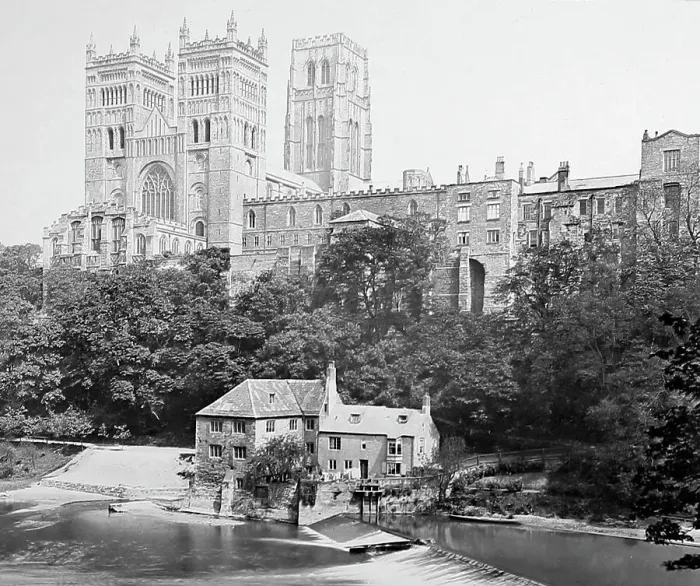 Framed Print : Durham Cathedral, Victorian period Framed Print : Durham Cathedral, Victorian period