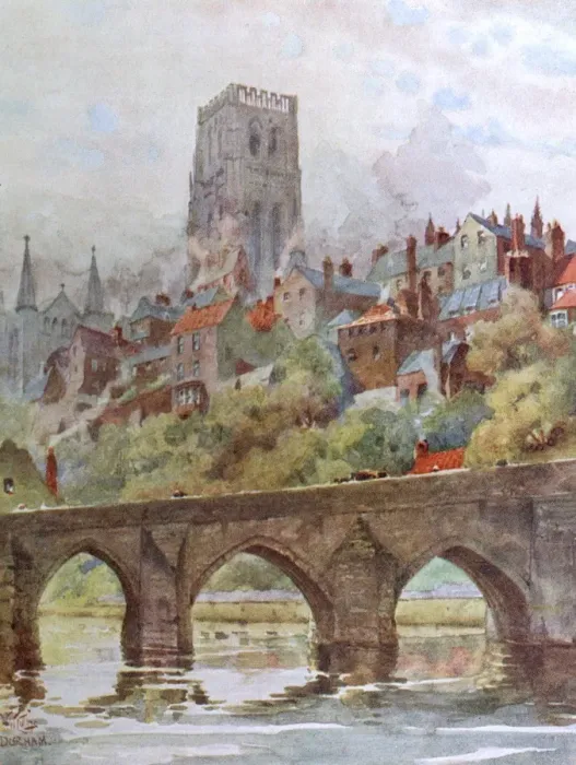 Framed Print : Durham / Elvet Bridge 1905 Framed Print : Durham / Elvet Bridge 1905