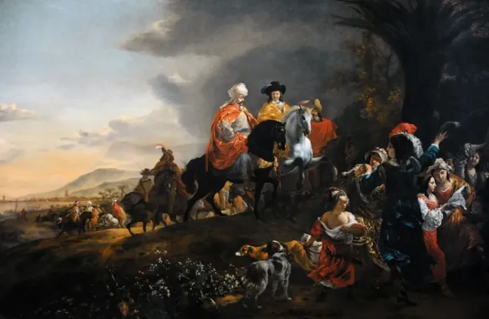 Framed Print : The Dutch Ambassador on his Way to Isfahan, c. 1653-1659, by Framed Print : The Dutch Ambassador on his Way to Isfahan, c. 1653-1659, by