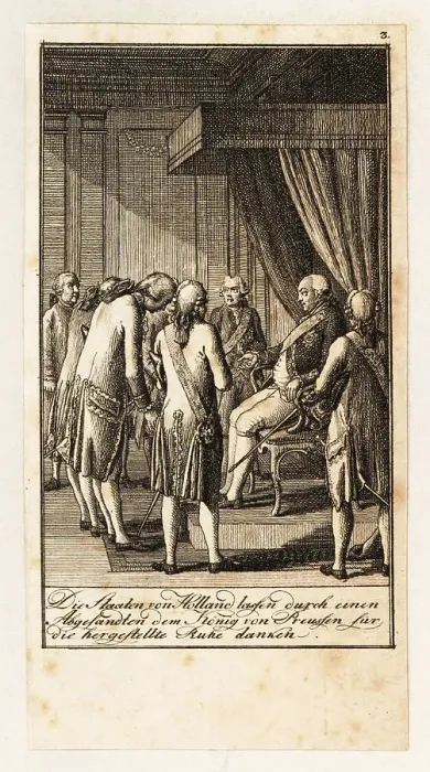 Framed Print : Dutch ambassadors with Frederick William II, King of Prussia, 17 Framed Print : Dutch ambassadors with Frederick William II, King of Prussia, 17