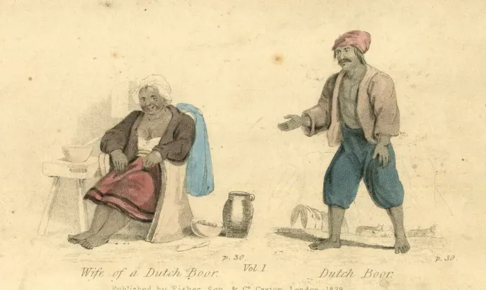 Framed Print : Dutch Boer and Wife Framed Print : Dutch Boer and Wife