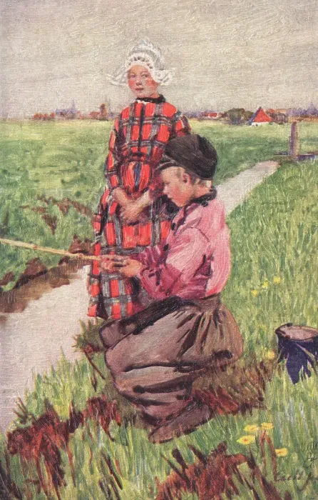 Framed Print : Dutch Boy and Girl Framed Print : Dutch Boy and Girl
