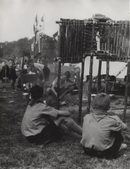 Framed Print : Dutch boy scouts at camp, Holland Framed Print : Dutch boy scouts at camp, Holland