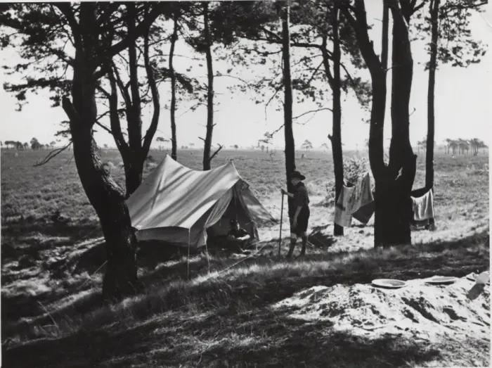 Framed Print : Dutch boy scouts camping, Holland Framed Print : Dutch boy scouts camping, Holland