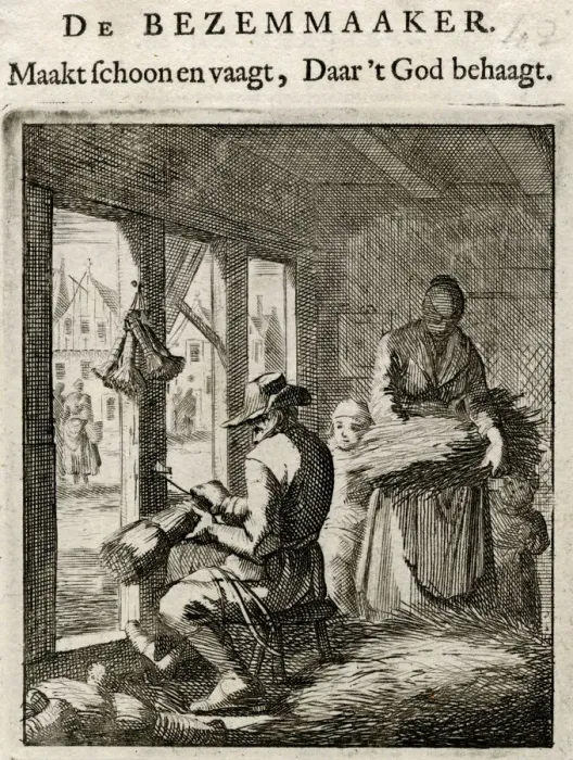 Framed Print : DUTCH BRUSHMAKER Framed Print : DUTCH BRUSHMAKER