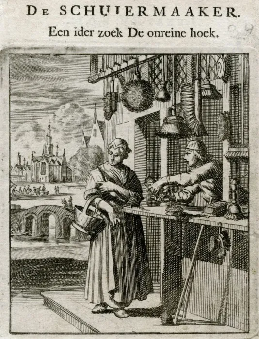 Framed Print : DUTCH BRUSHMAKER Framed Print : DUTCH BRUSHMAKER