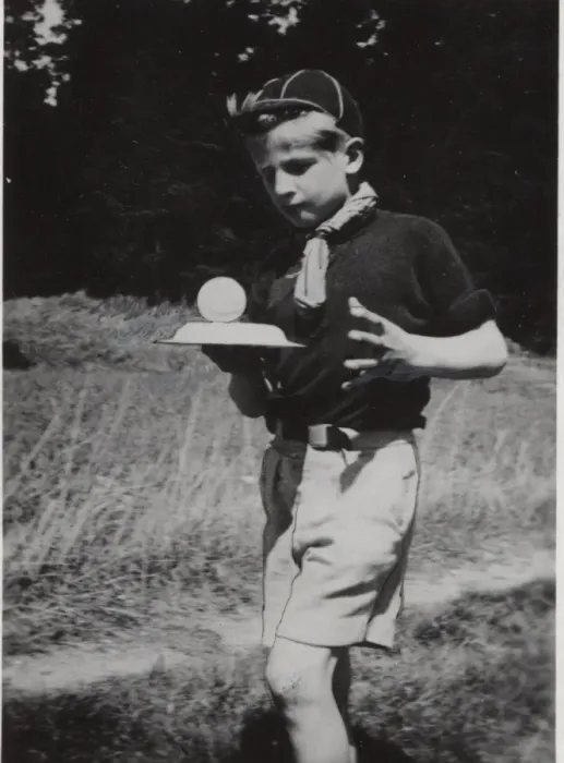 Framed Print : Dutch cub scout balancing a ball, Netherlands Framed Print : Dutch cub scout balancing a ball, Netherlands