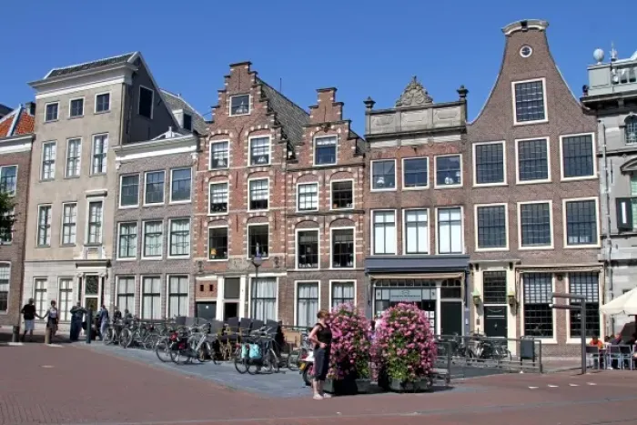 Framed Print : Dutch houses in Haarlem, The Netherlands Framed Print : Dutch houses in Haarlem, The Netherlands