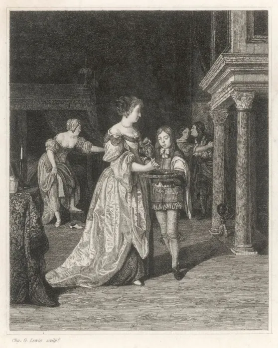Framed Print : DUTCH LADY & PAGE DUTCH LADY & PAGE Framed Print : DUTCH LADY & PAGE DUTCH LADY & PAGE