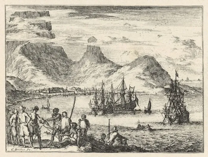 Framed Print : Dutch Land - Capetown - 1675 Framed Print : Dutch Land - Capetown - 1675