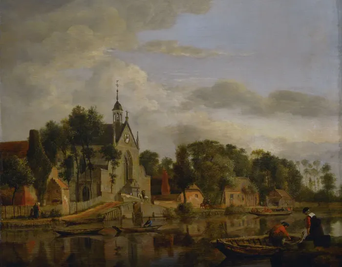 Framed Print : Dutch Landscape, second half of the 17th century Framed Print : Dutch Landscape, second half of the 17th century